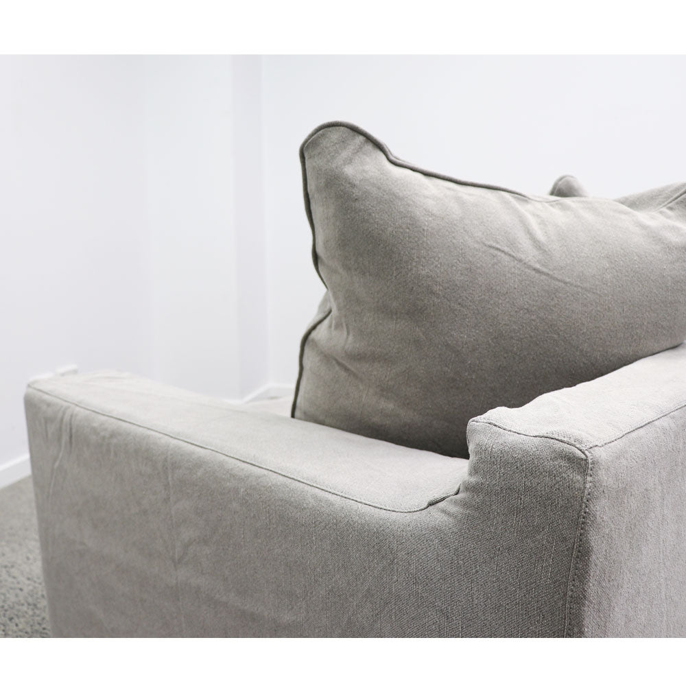 Keely Slipcover Sofa 2 seater - Cement