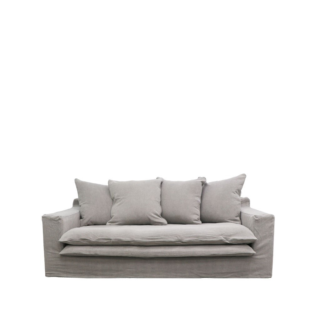 Keely Slipcover Sofa 2 seater - Cement