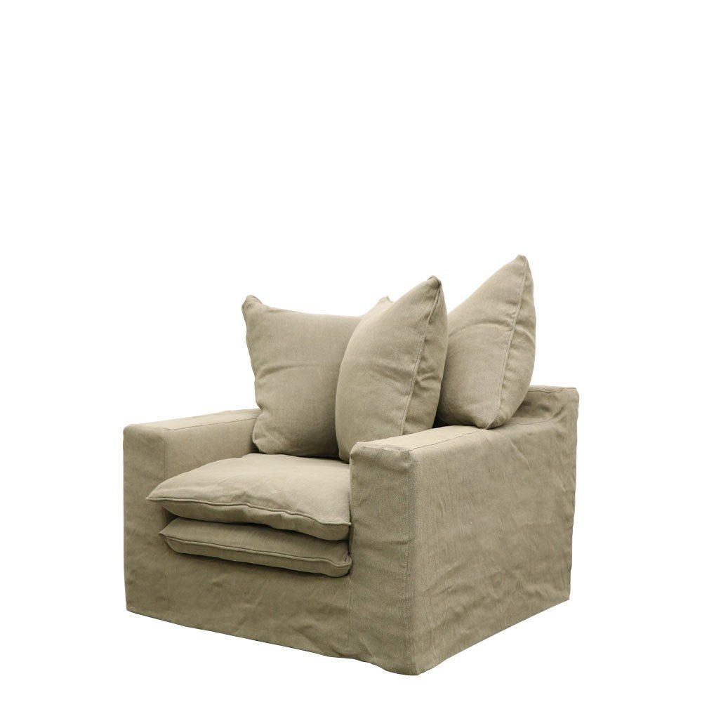 Keely Slipcover Armchair - Khaki Cover Set Only