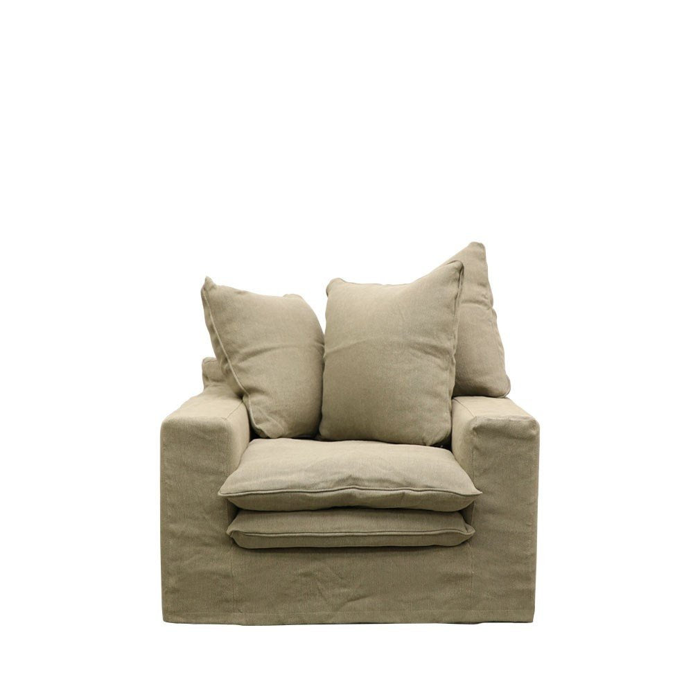 Keely Slipcover Armchair - Khaki Cover Set Only