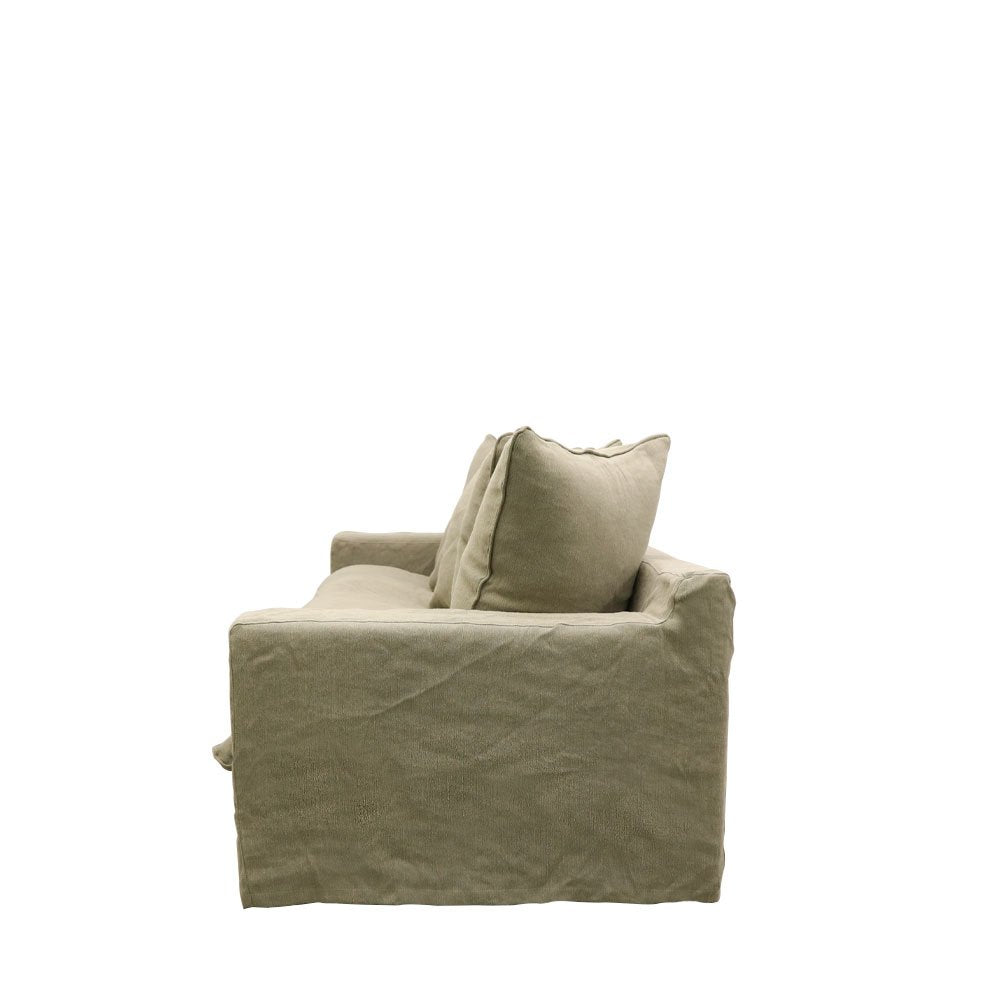 Keely Slipcover Sofa 3 Seater - Khaki Cover Set Only