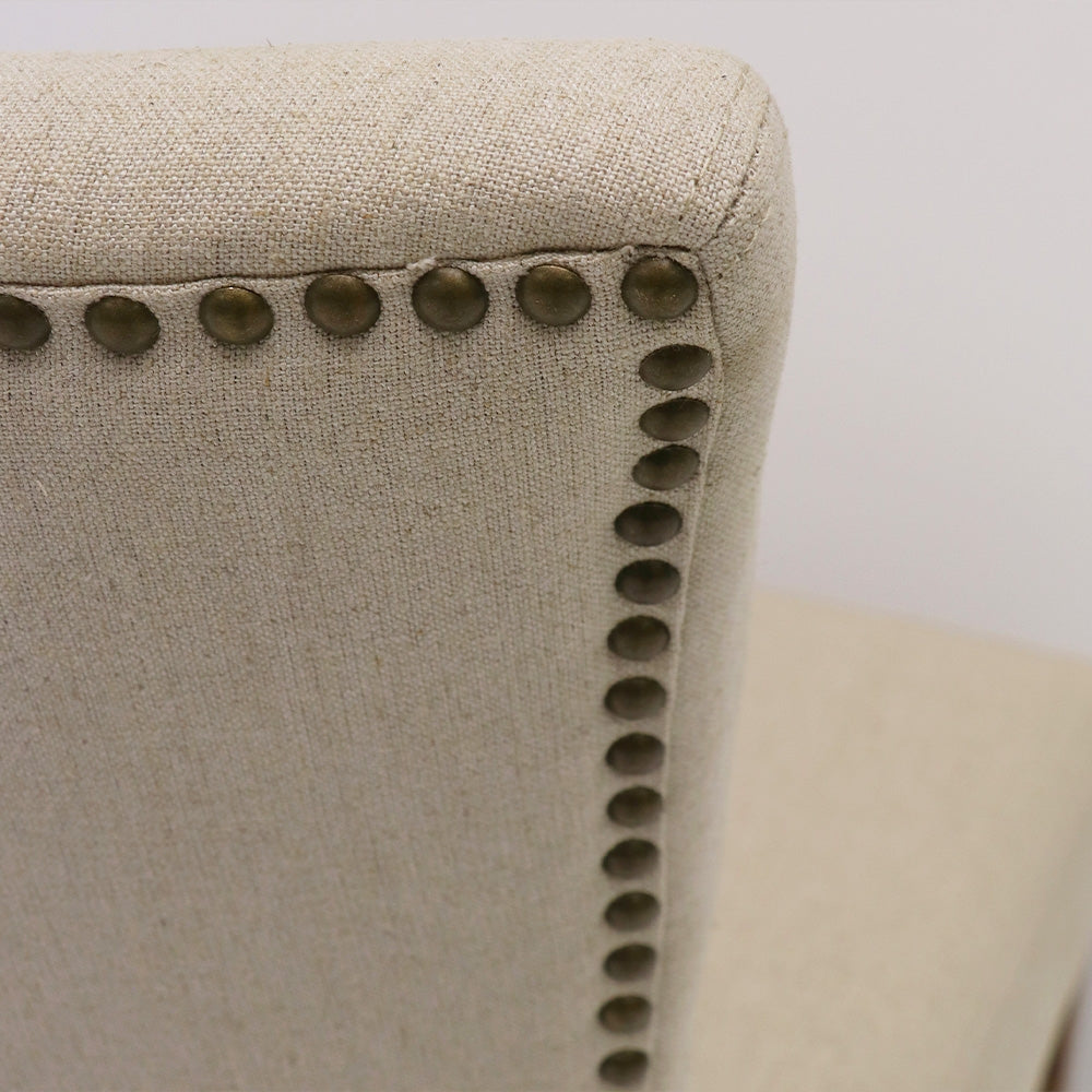 Crane Linen Dining Chair - Cream
