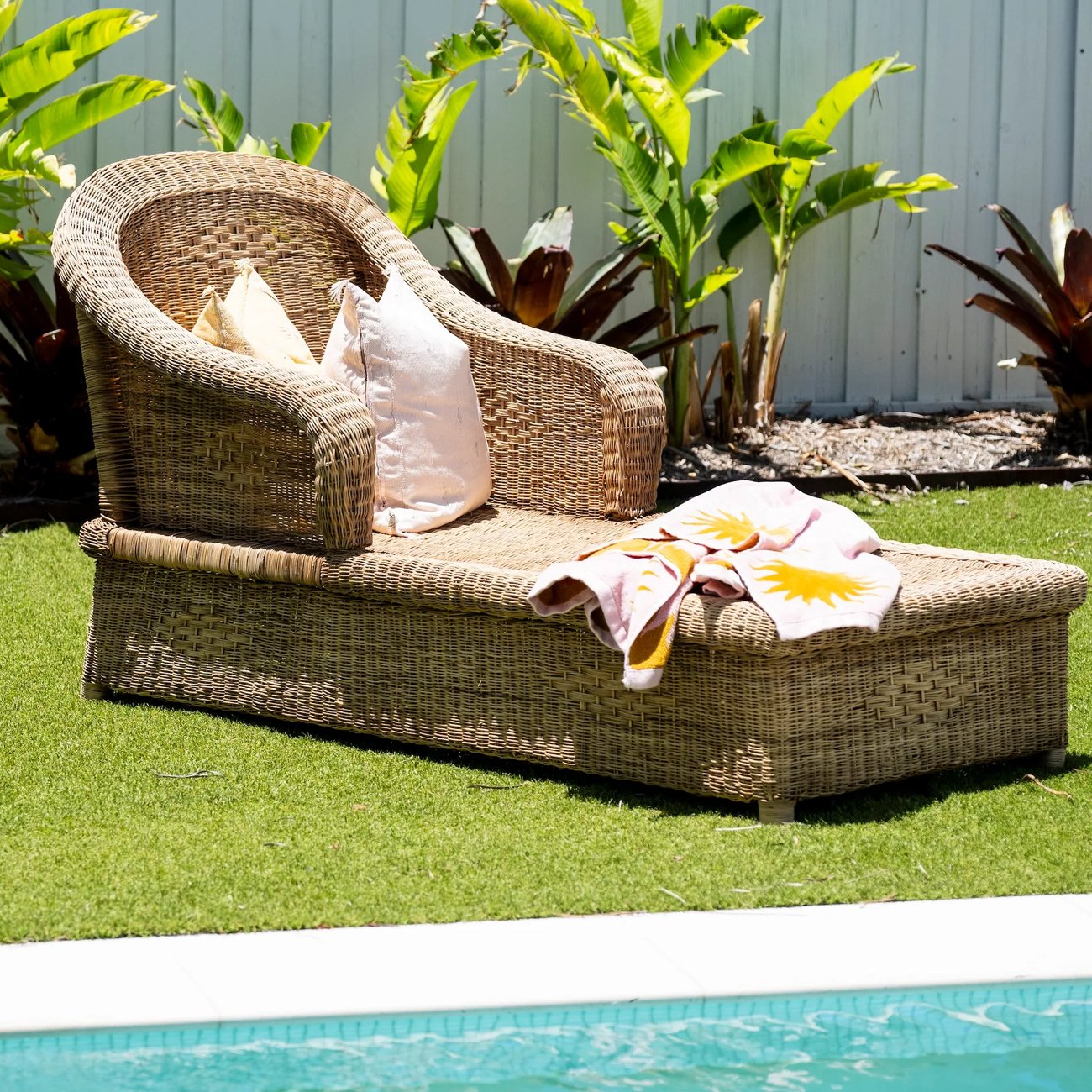 Malawi Cane Lounger - Natural