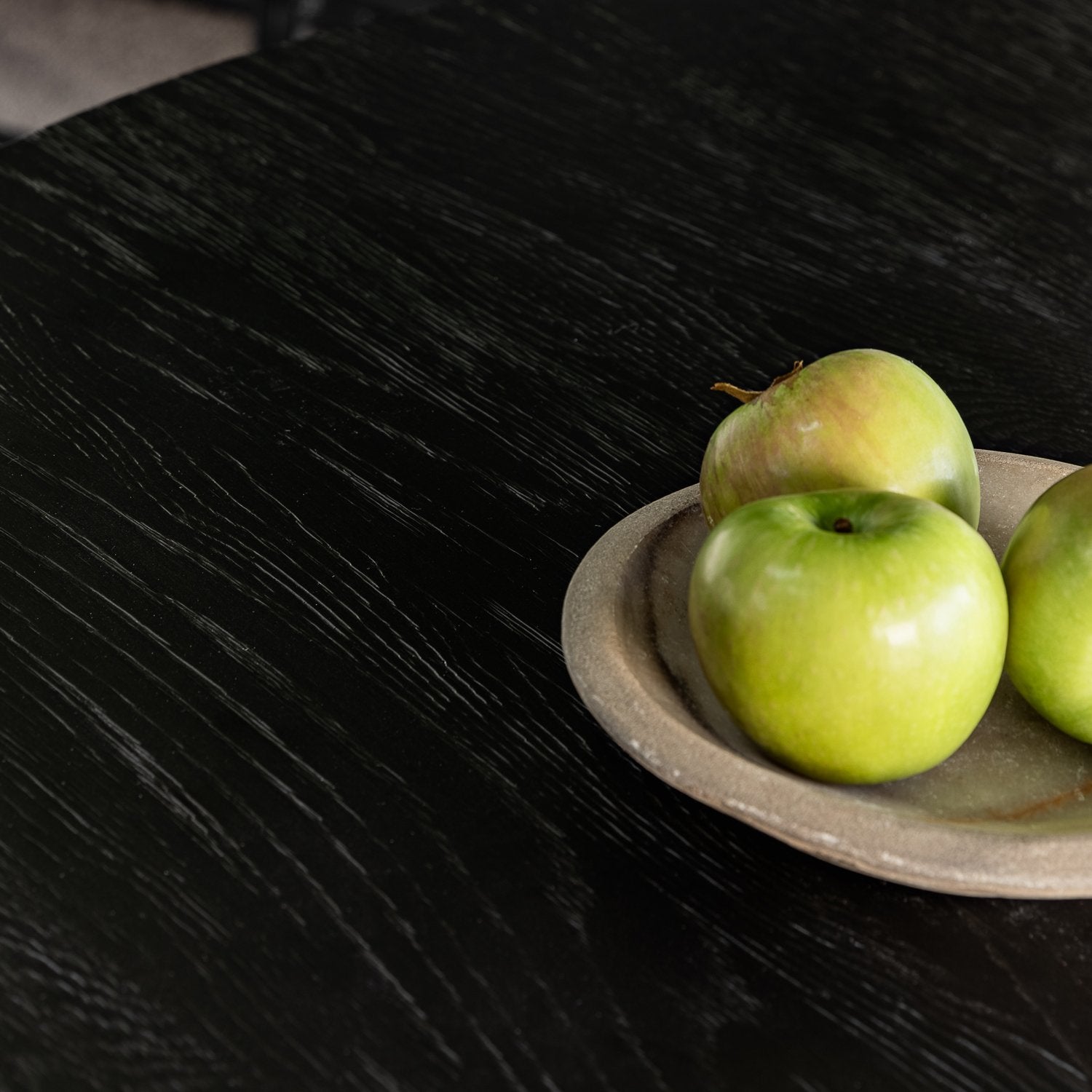 Vaasa Round Oak Dining Table - 150cm - Matte Black