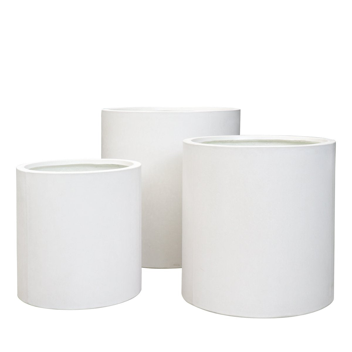 Mikonui Cylinder Planter Small - Chalk